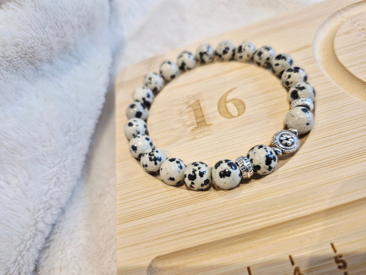 Dalmatian Jasper Stretch Bracelet