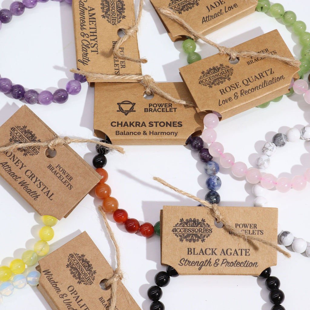 Gemstone Power Bracelet Collection – Choose Your Crystal