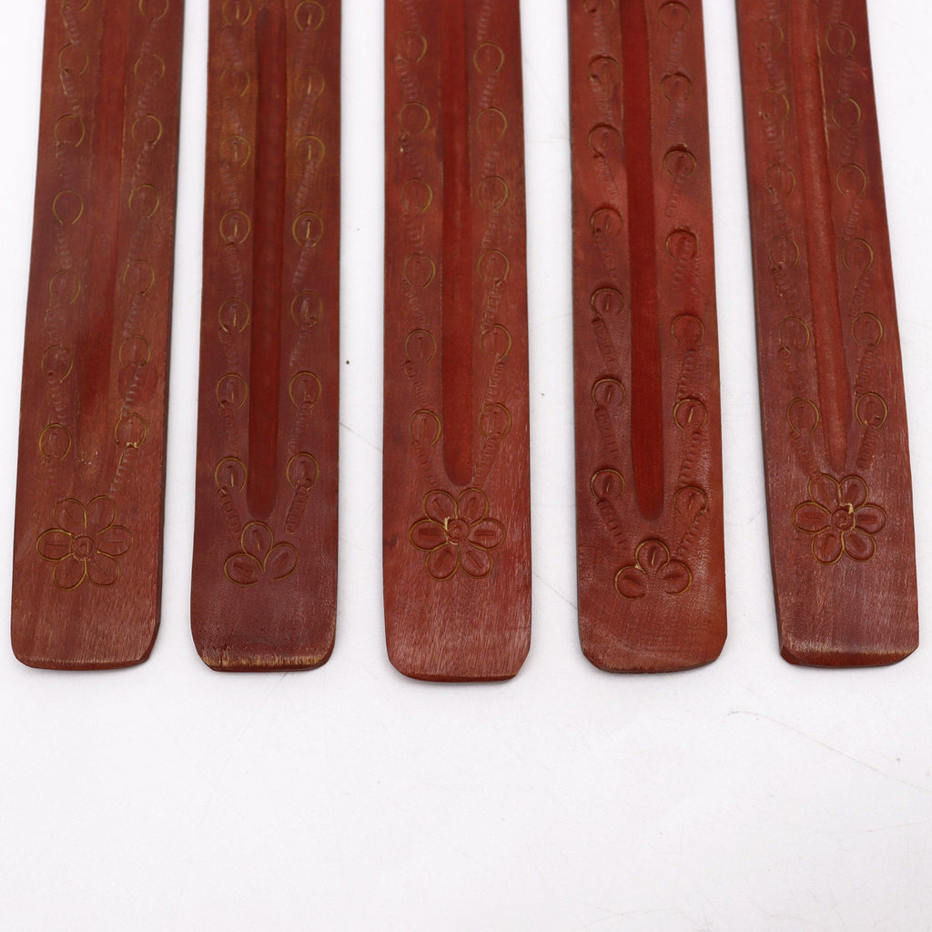 Carved Mango Wood Ash Catcher 10"